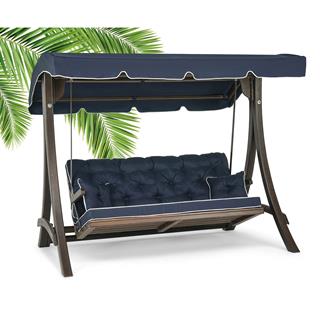 Comforte 4lü Ladin Ahşap Salıncak Dış Mekan Bahçe, Teras Salıncağı
