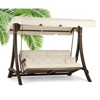 Comforte 4lü Ladin Ahşap Salıncak Dış Mekan Bahçe, Teras Salıncağı