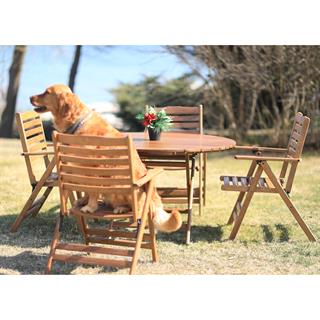 Datça Katlanır Ahşap Bahçe Balkon Masaları -Yuvarlak Ebatlar