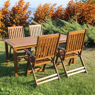 Didim LXS Ahşap Masa Sandalye Takımları - 4, 6, 8, 10 Kişilik Katlanır Bahçe Balkon Set