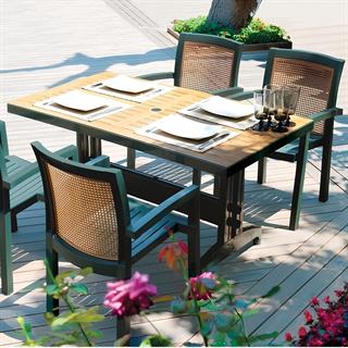 Diva X Masa Sandalye Takımı - 4 Kişilik Plastik Bahçe Balkon Set