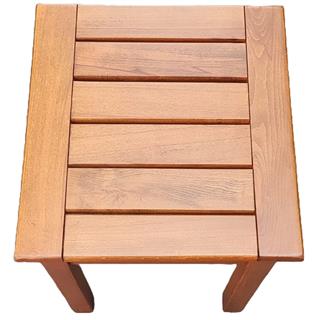 Efes Ahşap Sehpa, Şezlong Tipi 45 cm Yükseklik, Masif Gürgen