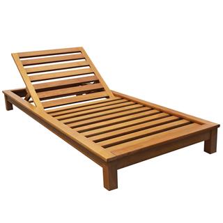 Efes Geniş Ahşap Şezlong - 3 Kademeli