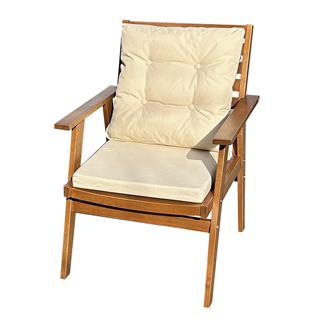 Heybeli Ahşap Masa Sandalye Takımları -2 Kişilik Bahçe Balkon Set, Minderli