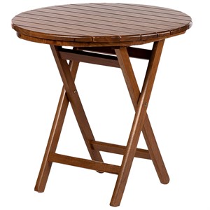 Heybeli Ahşap Masa Sandalye Takımları -4 Kişilik Bahçe Balkon Yuvarlak Set