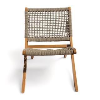 Kandilli Katlanır Plaj Sandalye - Masif Gürgen Ahşap, Örgülü Oturum ve Sırt, Plaj, Havuz Başı, Bahçe Balkon