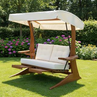 Maçka Ahşap Bahçe Salıncakları - 2li, 3lü, 4lü Ebat Seçimli