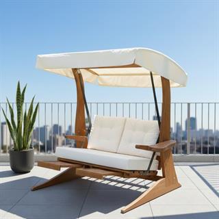 Maçka Ahşap Bahçe Salıncakları - 2li, 3lü, 4lü Ebat Seçimli