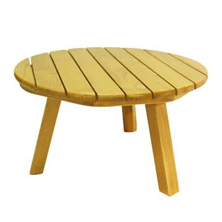 Beylerbeyi Ahşap Bahçe Balkon Takımı: Sehpa + 2 Sandalye Kestane Set