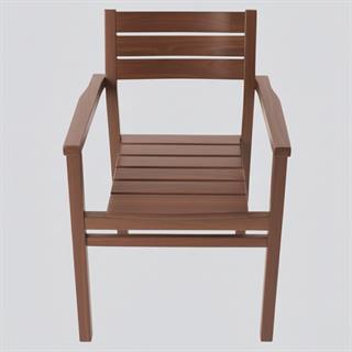 Manavgat Ahşap Bahçe Balkon Sandalyesi -Kolçaklı