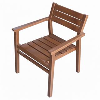 Manavgat Ahşap Bahçe Balkon Sandalyesi -Kolçaklı
