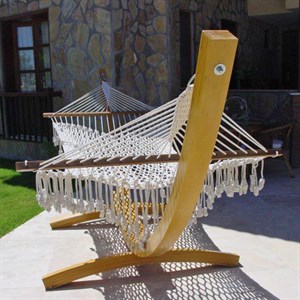 Marmaris Ahşap Gondol Hamak -Güçlü İskelet Yapısı 2 Yıl Garantili