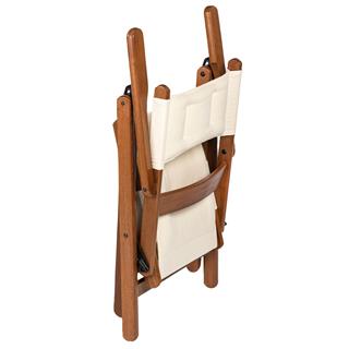 Marmaris Ahşap Masa Sandalye Takımları -4 Kişilik Katlanır Bahçe Balkon Yuvarlak Set, Minderli