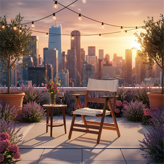 Marmaris Ahşap Masa Sandalye Takımları -2 Kişilik Katlanır Bahçe Balkon Yuvarlak Set, Minderli