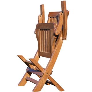 Muğla Kolçaklı Katlanır Sandalye - Ahşap Bahçe Balkon Sandalyesi (Sevt Chair)