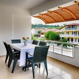 Papatya Alize Koltuk - Plastik Bahçe Balkon Koltuğu