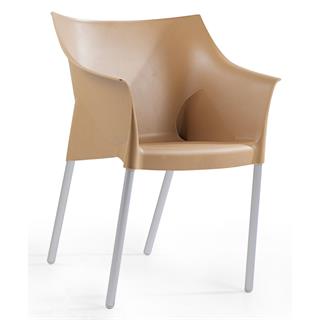 Papatya Casper Plastik Koltuk -Alüminyum Ayaklı Plastik Bahçe Balkon Sandalyesi