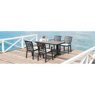 Diva X Masa Sandalye Takımı - 4 Kişilik Plastik Bahçe Balkon Set