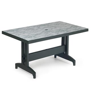 Papatya Diva 80x140 Plastik Masa - 6 Kişilik Bahçe Balkon Masası 