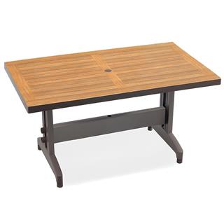 Papatya Diva 80x140 Plastik Masa - 6 Kişilik Bahçe Balkon Masası 