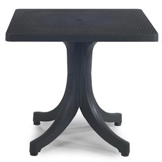 Papatya Diva Plastik Masa - 80x80 Kare Bahçe Balkon Masası