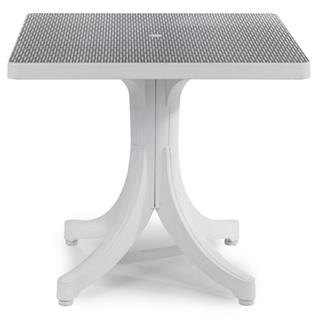 Papatya Diva Plastik Masa - 80x80 Kare Bahçe Balkon Masası