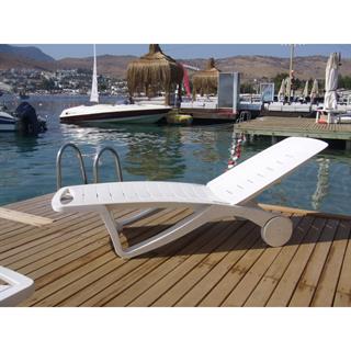 Papatya Elegance Plastik Şezlong -4 Kademe Sırt Dayama