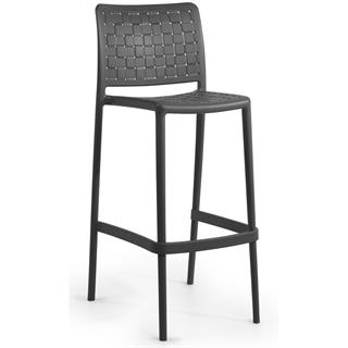 Papatya Fame - S 75 cm Bar Tipi Yüksek Sandalye | Plastik Bahçe, Mutfak, Balkon Sandalyesi