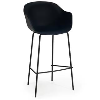 Papatya Globe-K Bar Tabure | Metal Ayak - Plastik Oturum | Ev, Ofis Sandalye