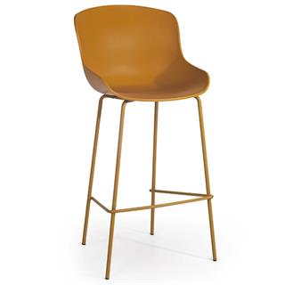 Papatya Globe-S Bar Tabure | Metal Ayak - Plastik Oturum | Bar Tipi Sandalye