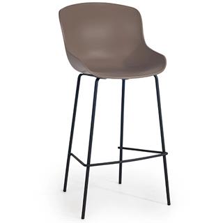 Papatya Globe-S Bar Tabure | Metal Ayak - Plastik Oturum | Bar Tipi Sandalye