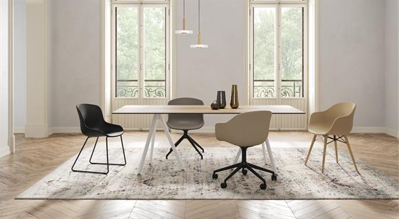 Papatya Globe-S Swivel Soft Sandalye | Metal Ayak - Plastik Oturum | Ev, Ofis Sandalye