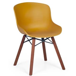 Papatya Globe-S Wox Sandalye | Iroko Ayak - Plastik Oturum | Ev, Ofis, Bahçe Koltuğu