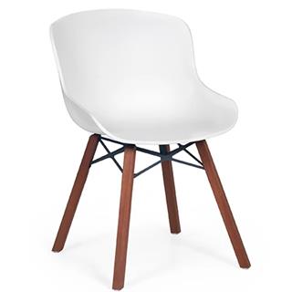 Papatya Globe-S Wox Sandalye | Iroko Ayak - Plastik Oturum | Ev, Ofis, Bahçe Koltuğu