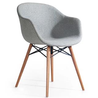 Papatya Globe-K Wox Soft Koltuk | Kayın Ayak - Kumaş Kaplama Oturum | Ev, Ofis, Bahçe Koltuğu