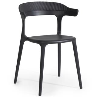 Papatya Luna Stripe Plastik Sandalye | Bahçe, Mutfak, Balkon Sandalyesi