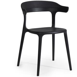 Papatya Luna Stripe Plastik Sandalye | Bahçe, Mutfak, Balkon Sandalyesi