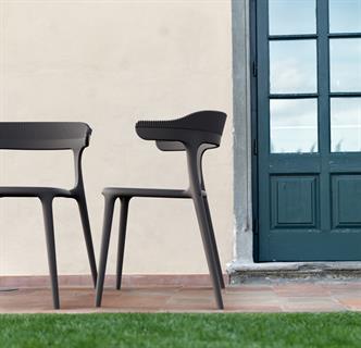Papatya Luna Stripe Plastik Sandalye | Bahçe, Mutfak, Balkon Sandalyesi