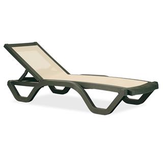 Papatya Myra Tex Kolsuz Şezlong - 5 Kademeli Sırt Dayama, Fileli Terletmez Kumaş