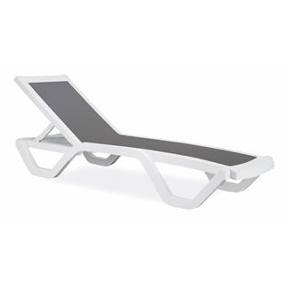 Papatya Myra Tex Kolsuz Şezlong - 5 Kademeli Sırt Dayama, Fileli Terletmez Kumaş