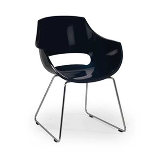 Papatya Opal Sled Koltuk | Metal Ayak - Plastik Font | Ev Ofis Bahçe Koltuğu