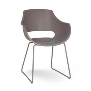 Papatya Opal Sled Pro Koltuk | Metal Ayak - Plastik Font | Ev Ofis Bahçe Koltuğu
