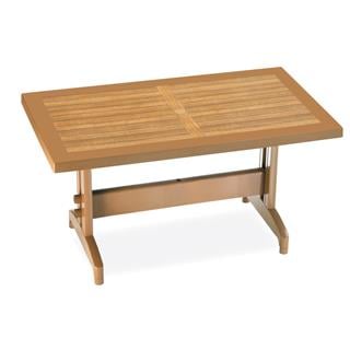 Papatya Pera Plastik Masa - 4 Kişilik 70x120 Bahçe Balkon Masası 