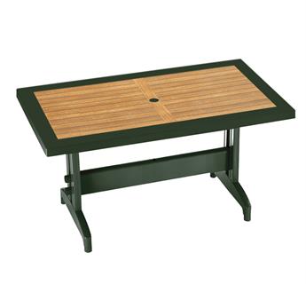 Papatya Pera Plastik Masa - 4 Kişilik 70x120 Bahçe Balkon Masası 