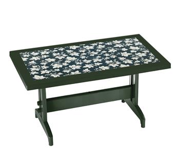 Papatya Pera Plastik Masa - 4 Kişilik 70x120 Bahçe Balkon Masası 