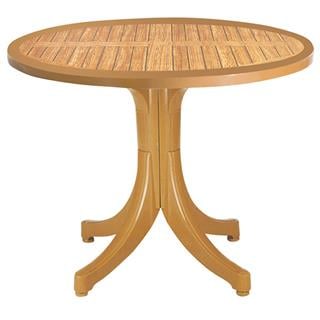 Papatya Pera 90lık Plastik Masa - 5 Kişilik Yuvarlak Balkon, Bahçe Masası