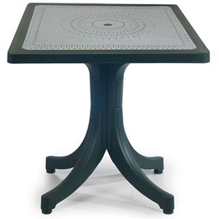 Papatya Pera Plastik Masa - 80x80 Kare Bahçe Balkon Masası