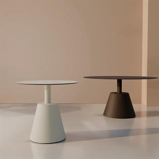 Papatya Roll Sehpa 224 - Compact Tabla & Metal Ayak Kafe Sehpası