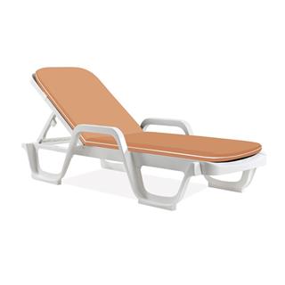 Papatya Şezlong Minderi 185x55 cm