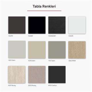 Papatya SLIM  Masa - Compact Tabla & Metal Ayak